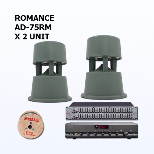 Paket BGS12 Sound System AUDERPRO ROMANCE Untuk Garden di Cafe Kantor Hotel Mall