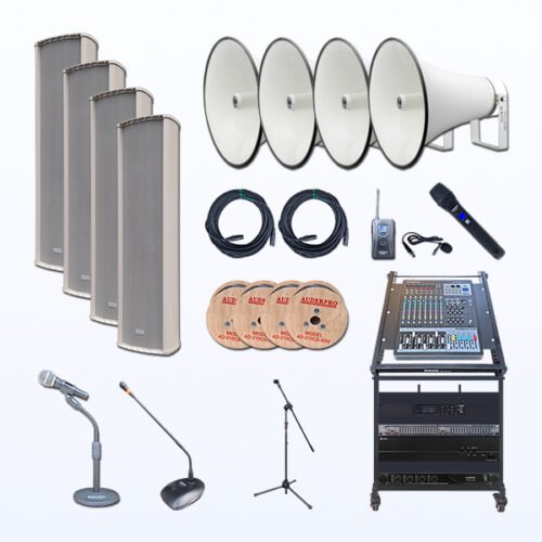 Paket BMS7 Tata Suara Audio Sound System MASJID SEDANG Column Speaker AUDERPRO AD-62180CS