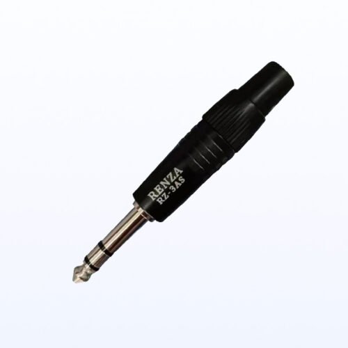 Jack Konektor Akai TRS 6.35mm Stereo Male RENZA RZ-3AS Original Bahan Tebal & Kuat Awet