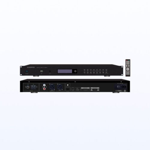 Media Player USB + Tuner AM/FM AUDERPRO AD-102RTU Ukuran Rack Mount Standard Untuk Paging System