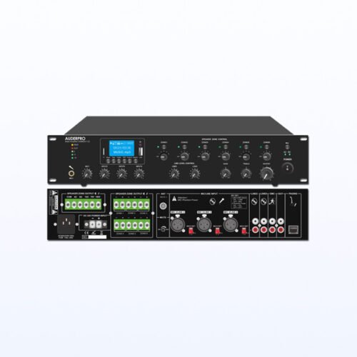 Mixer Amplifier AUDERPRO CAMBRIO 7-12 USB BLUETOOTH 120W 100V With 6 Zone Independen