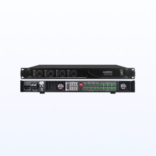 Power Amplifier AUDERPRO HARDCORE AD-1254PD Original Daya 125W X 4 High Impedance Output 100V