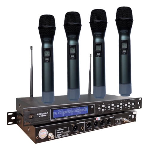 Microphone Wireless AUDERPRO AP-929WM-4H Digital 4 Unit Genggam Original Garansi 1 Tahun