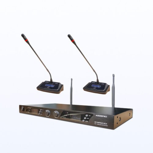 Microphone Meja Wireless Professional AUDERPRO AP-949WMT-2CH Cocok Untuk Meeting Dan Podium