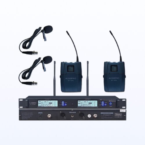 Microphone Wireless AUDERPRO AP-929WM-LL Digital 2 Mic Jepit / Clip-On Original Garansi 1 Tahun