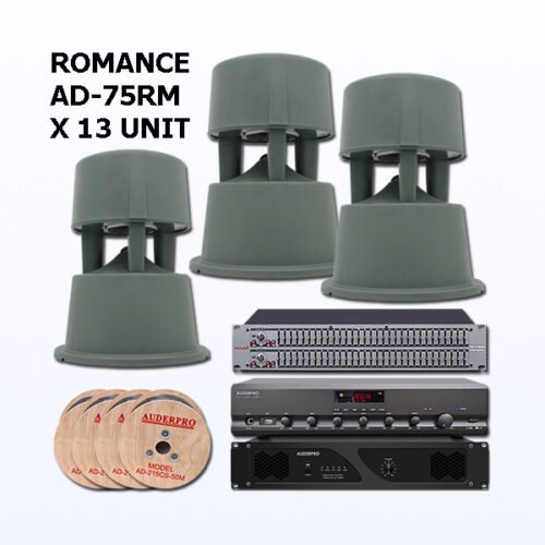 Paket BGS1 Sound System AUDERPRO ROMANCE Untuk Garden di Cafe Kantor Hotel Mall