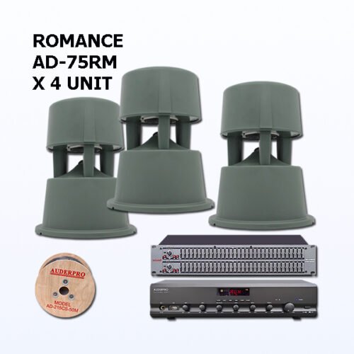 Paket BGS10 Sound System AUDERPRO ROMANCE Untuk Garden di Cafe Kantor Hotel Mall