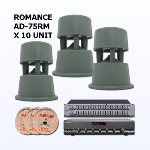 Paket BGS4 Sound System AUDERPRO ROMANCE Untuk Garden di Cafe Kantor Hotel Mall