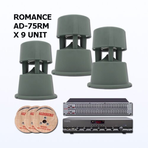 Paket BGS5 Sound System AUDERPRO ROMANCE Untuk Garden di Cafe Kantor Hotel Mall