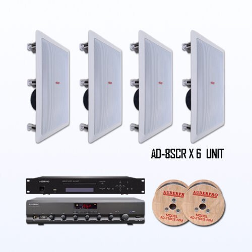 Paket BPR11 Sound System Softmusik Restoran Kantor Hotel Ceiling PREMIUM AUDERPRO AD-8SCR