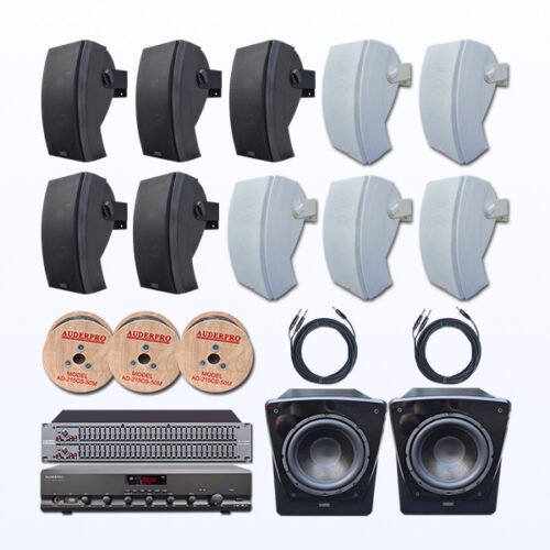 Paket BST1 Sound System Softmusik Hotel Cafe Pakai Speaker AUDERPRO SATELIT AD-430 + AP-112SA SK