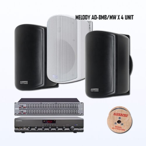 Paket BMD10 Sound System Softmusik Cafe Waterpark Kantor Hotel Pakai Speaker AUDERPRO MELODY