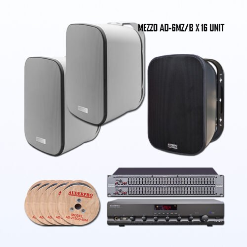 Paket BMZ1 Sound System Softmusik Resto Hotel Kantor Cafe Pakai Speaker AUDERPRO MEZZO AD-6MZ