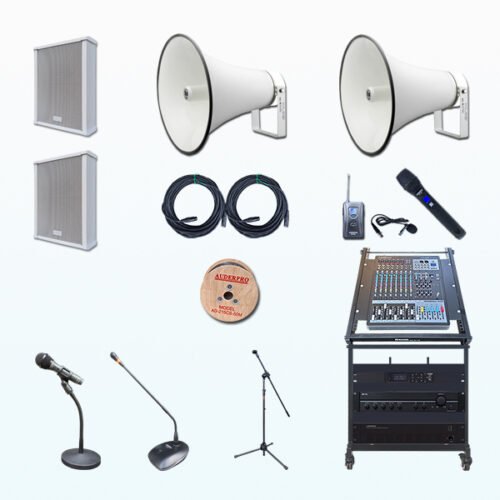 Paket BMK10 Tata Suara Audio Sound System MASJID KECIL Column Speaker AUDERPRO AD-61020CS