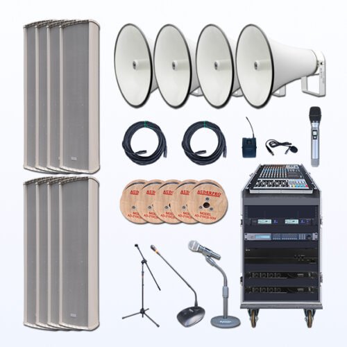 Paket BMB7 Tata Suara Sound System MASJID BESAR Speaker Column Premium AUDERPRO AD-62180CS