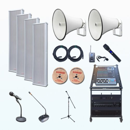 Paket BMK3 Tata Suara Audio Sound System MASJID KECIL Column Speaker AULAND AD-61080CS