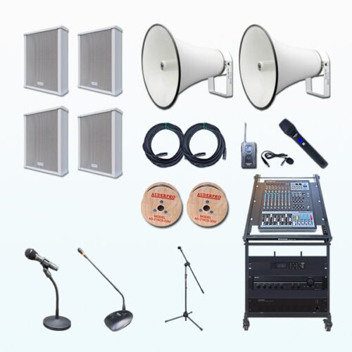 Paket BMK5 Tata Suara Audio Sound System MASJID KECIL Column Speaker AUDERPRO AD-61020CS