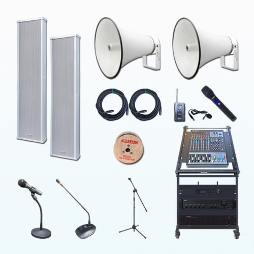 Paket BMK8 Tata Suara Audio Sound System MASJID KECIL Column Speaker AULAND AD-61080CS