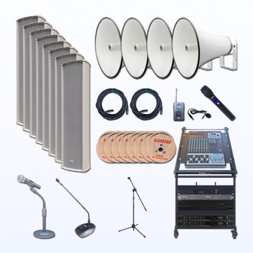 Paket BMS1 Tata Suara Audio Sound System MASJID SEDANG Column Speaker AUDERPRO AD-62180CS