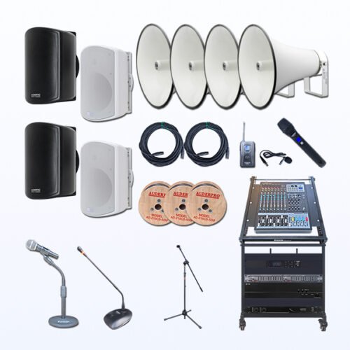 Paket BMS10 Tata Suara Audio Sound System MASJID SEDANG Speaker AUDERPRO MELODY AD-8MB/MW