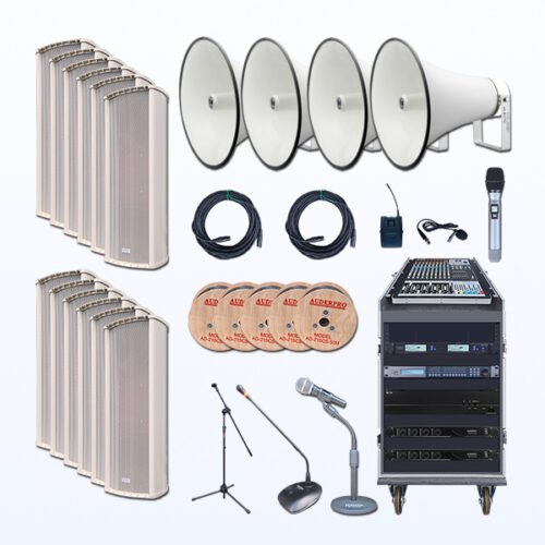 Paket BMB5 Tata Suara Sound System MASJID BESAR Speaker Column Premium AUDERPRO AD-62120CS