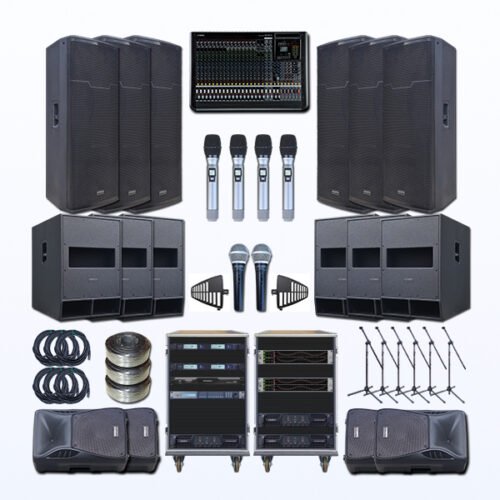 Paket TITANIUM TT-4 Professional Sound System Speaker AUDERPRO Untuk Indoor & Outdoor