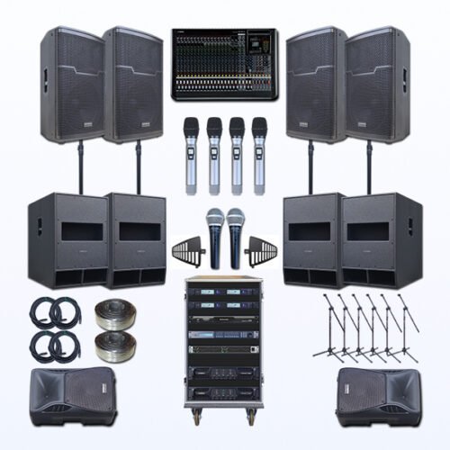 Paket TITANIUM TT-8 Professional Sound System Speaker AUDERPRO Untuk Indoor & Outdoor