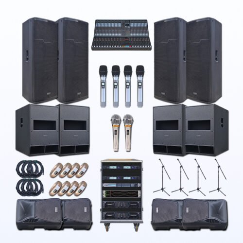 Paket LUX-4 Professional Indoor & Oudoor Sound System Speaker AUDERPRO Original Bergaransi