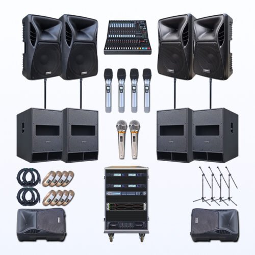 Paket LUX-8 Professional Indoor & Oudoor Sound System Speaker AUDERPRO Original Bergaransi