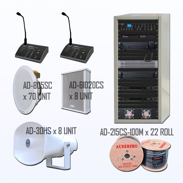 PAKET BPA-4 PAGING BGM CAR CALL ALARM BLADIO STORE