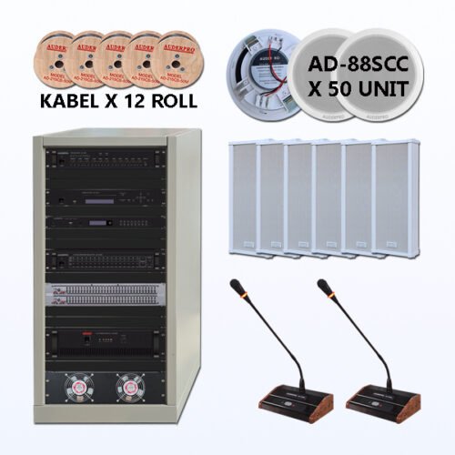 Paket BPG-7 Sound System Paging + BGM Musik AUDERPRO Produk Original Garansi Resmi 1 Tahun