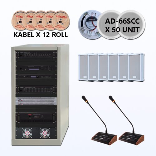 Paket BPG-8 Sound System Paging + BGM Musik AUDERPRO Produk Original Garansi Resmi 1 Tahun