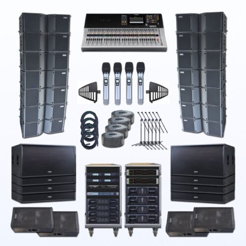 Paket BLP-2 Professional Sound System Line Array AUDERPRO Untuk Live Musik & Band Indoor & Outdoor