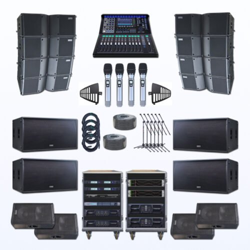 Paket BLP-6 Professional Sound System Line Array AUDERPRO Untuk Live Musik & Band Indoor & Outdoor