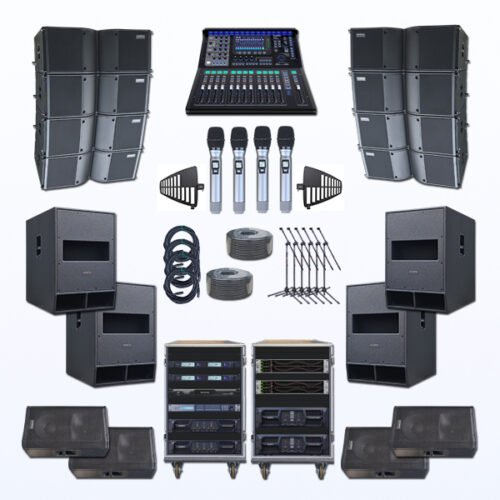 Paket BLP-7 Professional Sound System Line Array AUDERPRO Untuk Band & Live Musik Indoor & Outdoor