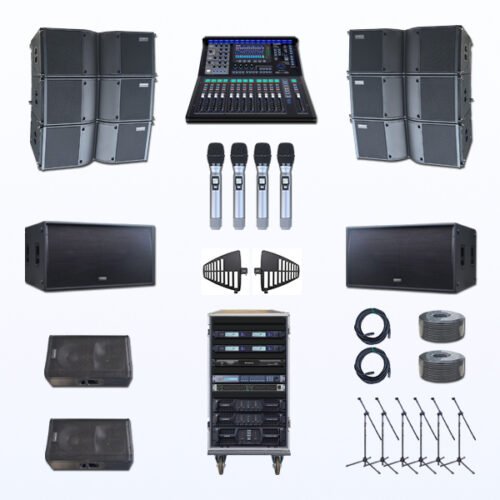 Paket BLP-8 Professional Sound System Line Array AUDERPRO Untuk Live Musik & Band Indoor & Outdoor