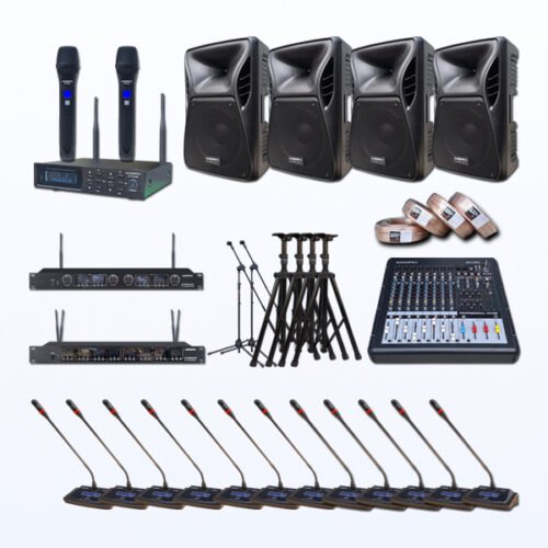 Paket BK-3 Mic Meja Wireless AUDERPRO AP-949WMT Frekuensi UHF Digital – Tanpa System Chairman