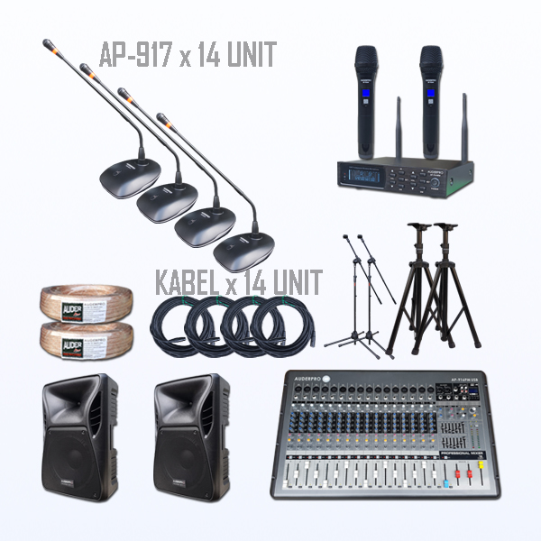PAKET BM1 MIC RAPAT KABEL AUDERPRO AP-917