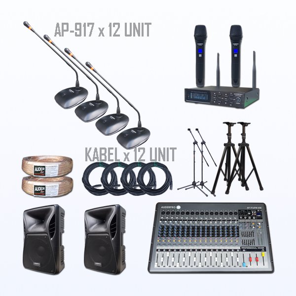 PAKET BM2 MIC RAPAT KABEL AUDERPRO AP-917