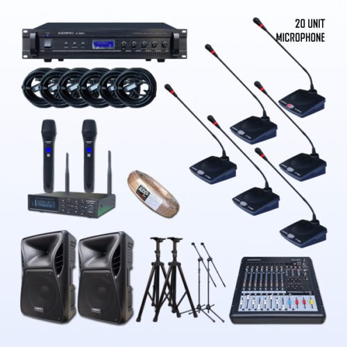 Paket BMC-2 Mic Conference Kabel AUDERPRO AP-808 Produk Original Support System Chairman