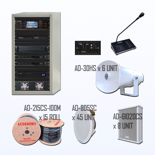 PAKET MAT-07 PAGING BGM EVACUATION CAR CALL MATRIX BLADIO STORE