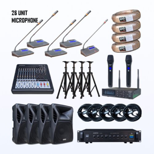 Paket BMP-2 Mic Conference Kabel AUDERPRO AP-809 Digital Produk Original Support System Chairman