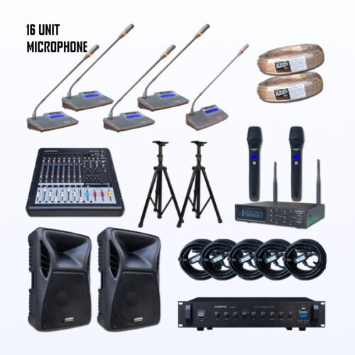 Paket BMP-4 Mic Conference Kabel AUDERPRO AP-809 Digital Produk Original Support System Chairman